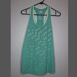 The north face Razorback tank top green large